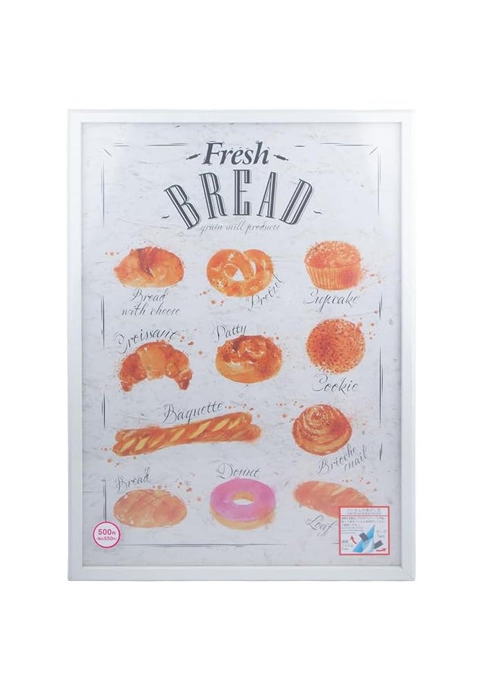 Daiso Poster Frame – White (A2 Size) | Wall Frame for Posters, Photos & Art Prints | Stylish Home & Office Decor - Image 1